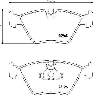 HELLA PAGID 8DB 355 008-971 - Kit de plaquettes de frein, frein à disque cwaw.fr