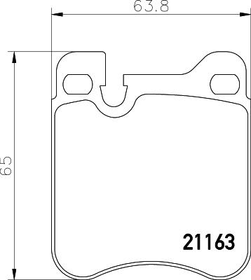 HELLA PAGID 8DB 355 008-491 - Kit de plaquettes de frein, frein à disque cwaw.fr