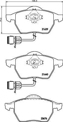 HELLA PAGID 8DB 355 008-531 - Kit de plaquettes de frein, frein à disque cwaw.fr