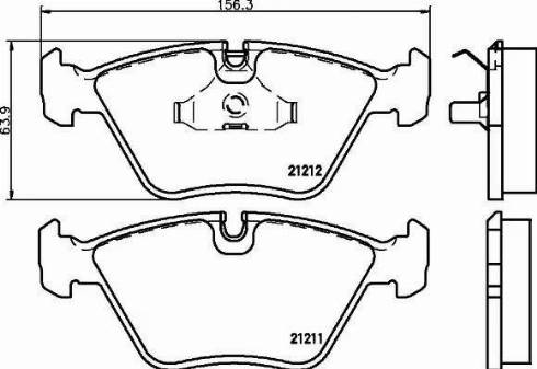 HELLA PAGID 8DB 355 008-081 - Kit de plaquettes de frein, frein à disque cwaw.fr