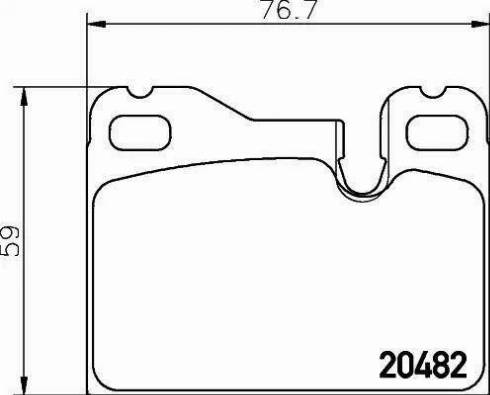 HELLA PAGID 8DB 355 008-131 - Kit de plaquettes de frein, frein à disque cwaw.fr