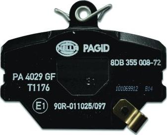 HELLA PAGID 8DB 355 008-721 - Kit de plaquettes de frein, frein à disque cwaw.fr