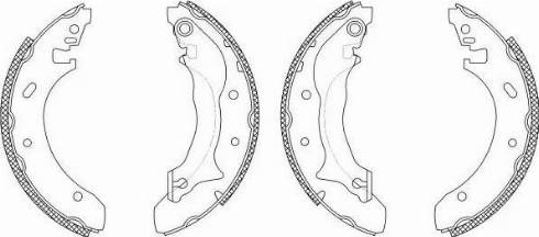 HELLA PAGID 8DB 355 003-241 - Jeu de mâchoires de frein cwaw.fr