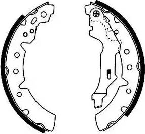 HELLA PAGID 8DB 355 002-401 - Jeu de mâchoires de frein cwaw.fr