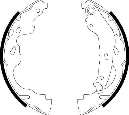 HELLA PAGID 8DB 355 002-891 - Jeu de mâchoires de frein cwaw.fr