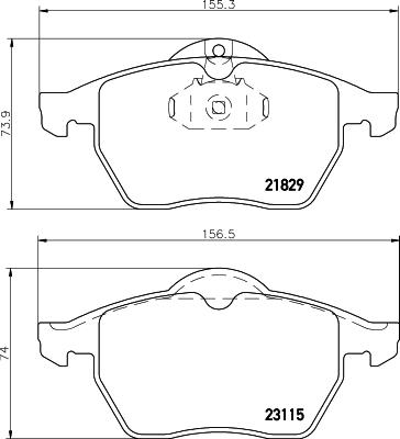 HELLA PAGID 8DB 355 007-771 - Kit de plaquettes de frein, frein à disque cwaw.fr