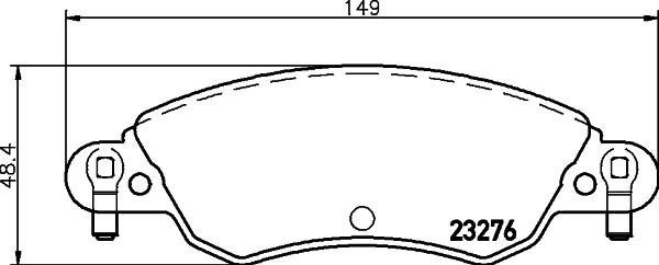 HELLA PAGID 8DB 355 019-431 - Kit de plaquettes de frein, frein à disque cwaw.fr