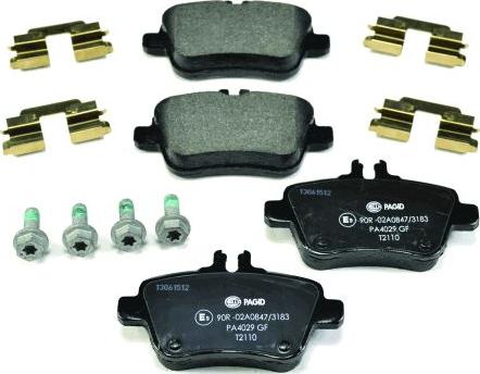 HELLA PAGID 8DB 355 019-641 - Kit de plaquettes de frein, frein à disque cwaw.fr