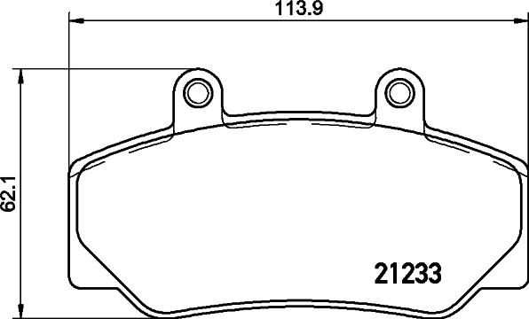 HELLA PAGID 8DB 355 019-031 - Kit de plaquettes de frein, frein à disque cwaw.fr