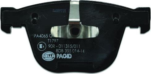 HELLA PAGID 8DB 355 014-141 - Kit de plaquettes de frein, frein à disque cwaw.fr