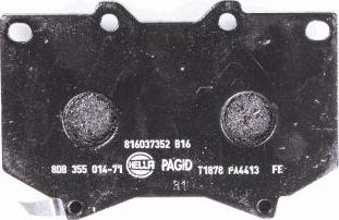 HELLA PAGID 8DB 355 014-711 - Kit de plaquettes de frein, frein à disque cwaw.fr