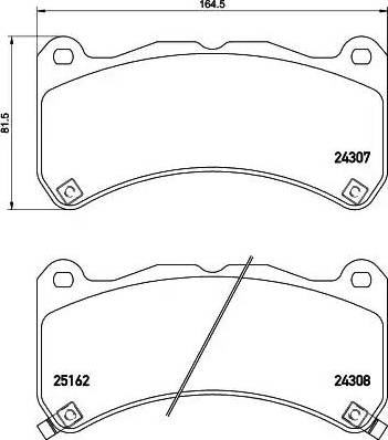 HELLA PAGID 8DB 355 015-471 - Kit de plaquettes de frein, frein à disque cwaw.fr