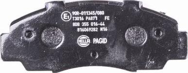 HELLA PAGID 8DB 355 016-441 - Kit de plaquettes de frein, frein à disque cwaw.fr