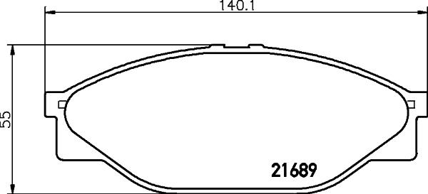 HELLA PAGID 8DB 355 016-411 - Kit de plaquettes de frein, frein à disque cwaw.fr