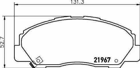 HELLA PAGID 8DB 355 016-841 - Kit de plaquettes de frein, frein à disque cwaw.fr