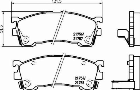 HELLA PAGID 8DB 355 016-331 - Kit de plaquettes de frein, frein à disque cwaw.fr