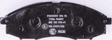 HELLA PAGID 8DB 355 010-671 - Kit de plaquettes de frein, frein à disque cwaw.fr