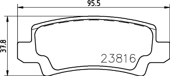 HELLA PAGID 8DB 355 010-841 - Kit de plaquettes de frein, frein à disque cwaw.fr