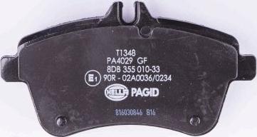 HELLA PAGID 8DB 355 010-331 - Kit de plaquettes de frein, frein à disque cwaw.fr