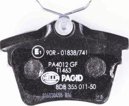 HELLA PAGID 8DB 355 011-501 - Kit de plaquettes de frein, frein à disque cwaw.fr