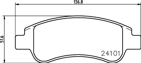 HELLA PAGID 8DB 355 011-521 - Kit de plaquettes de frein, frein à disque cwaw.fr