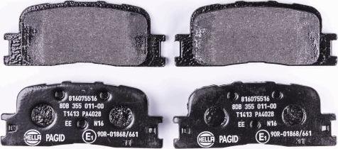 HELLA PAGID 8DB 355 011-001 - Kit de plaquettes de frein, frein à disque cwaw.fr