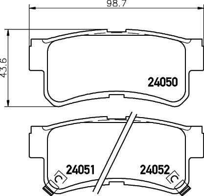 HELLA PAGID 8DB 355 011-151 - Kit de plaquettes de frein, frein à disque cwaw.fr