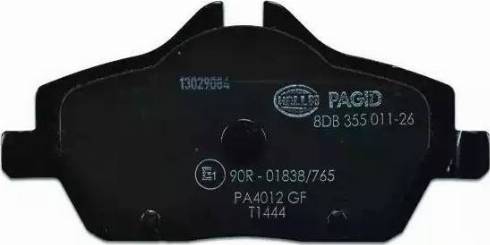 HELLA PAGID 8DB 355 014-431 - Kit de plaquettes de frein, frein à disque cwaw.fr