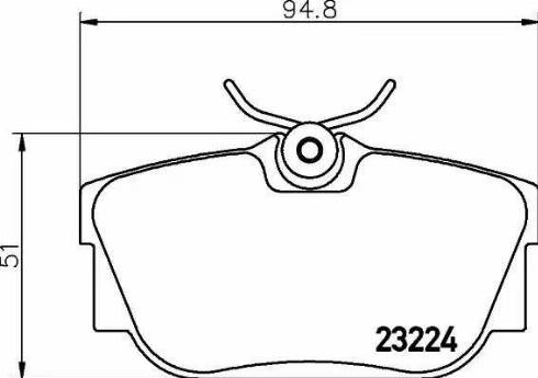 HELLA PAGID 8DB355018-581 - Kit de plaquettes de frein, frein à disque cwaw.fr