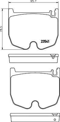 HELLA PAGID 8DB 355 018-681 - Kit de plaquettes de frein, frein à disque cwaw.fr