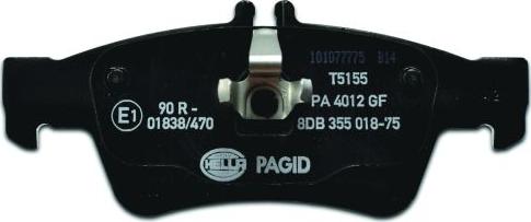 HELLA PAGID 8DB 355 018-751 - Kit de plaquettes de frein, frein à disque cwaw.fr