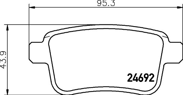 HELLA PAGID 8DB 355 013-971 - Kit de plaquettes de frein, frein à disque cwaw.fr