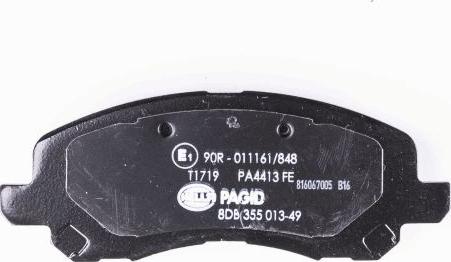 HELLA PAGID 8DB 355 013-491 - Kit de plaquettes de frein, frein à disque cwaw.fr