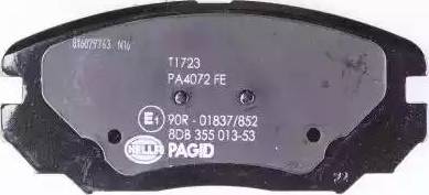 HELLA PAGID 8DB 355 013-531 - Kit de plaquettes de frein, frein à disque cwaw.fr