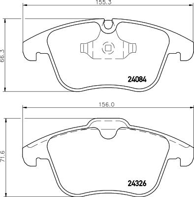 HELLA PAGID 8DB 355 013-621 - Kit de plaquettes de frein, frein à disque cwaw.fr