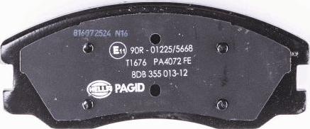 HELLA PAGID 8DB 355 013-121 - Kit de plaquettes de frein, frein à disque cwaw.fr