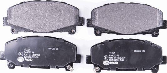 HELLA PAGID 8DB 355 013-881 - Kit de plaquettes de frein, frein à disque cwaw.fr