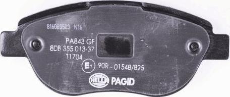 HELLA PAGID 8DB 355 013-371 - Kit de plaquettes de frein, frein à disque cwaw.fr