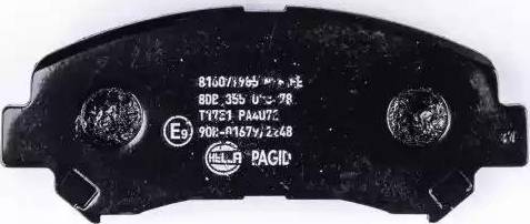 HELLA PAGID 8DB 355 013-781 - Kit de plaquettes de frein, frein à disque cwaw.fr