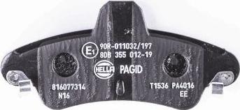 HELLA PAGID 8DB 355 012-191 - Kit de plaquettes de frein, frein à disque cwaw.fr