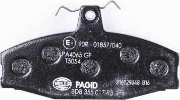 HELLA PAGID 8DB 355 017-931 - Kit de plaquettes de frein, frein à disque cwaw.fr