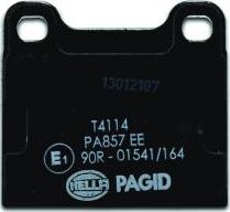 HELLA PAGID 8DB 355 017-441 - Kit de plaquettes de frein, frein à disque cwaw.fr