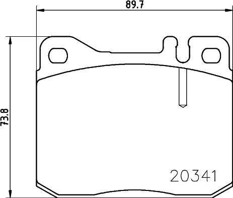 HELLA PAGID 8DB 355 017-431 - Kit de plaquettes de frein, frein à disque cwaw.fr