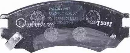 HELLA PAGID 8DB 355 017-061 - Kit de plaquettes de frein, frein à disque cwaw.fr