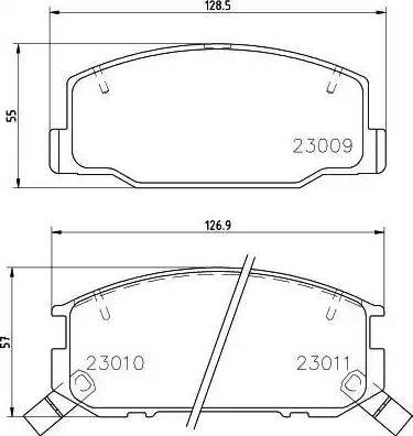 HELLA PAGID 8DB 355 009-831 - Kit de plaquettes de frein, frein à disque cwaw.fr