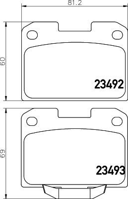 HELLA PAGID 8DB 355 037-251 - Kit de plaquettes de frein, frein à disque cwaw.fr