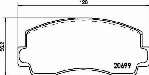 HELLA PAGID 8DB 355 007-241 - Kit de plaquettes de frein, frein à disque cwaw.fr