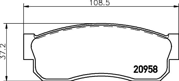 HELLA PAGID 8DB 355 029-211 - Kit de plaquettes de frein, frein à disque cwaw.fr