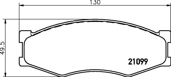 HELLA PAGID 8DB 355 029-791 - Kit de plaquettes de frein, frein à disque cwaw.fr