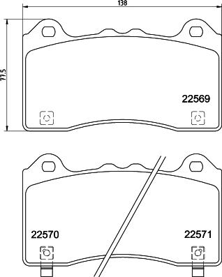 HELLA PAGID 8DB 355 025-831 - Kit de plaquettes de frein, frein à disque cwaw.fr